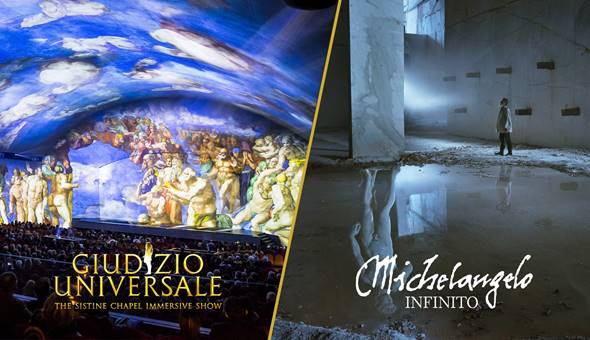 Giudizio Universale e Michelangelo - Infinito insieme all'Auditorium della Conciliazione zerkalo spettacolo