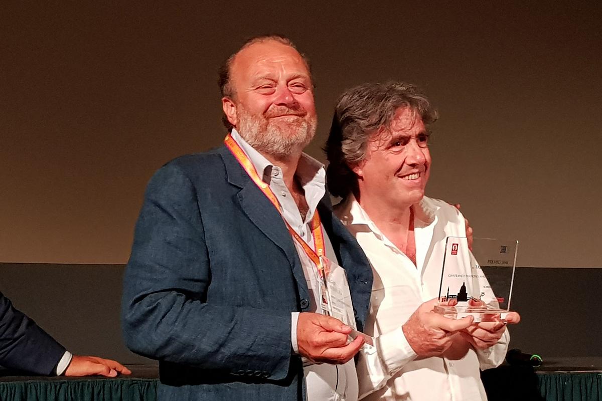 Gianfranco Pannone Ambrogio Sparagna Premio SIAE venezia 76 zerkalo spettacolo