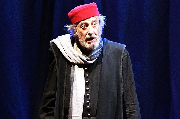 Il Mercante di Venezia con Mariano Rigillo in scena al Teatro Ghione zerkalo spettacolo