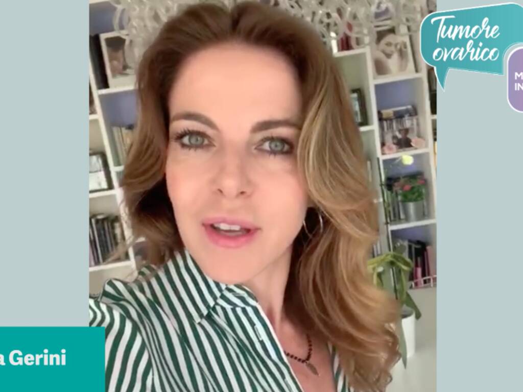 Claudia Gerini testimonial della campagna Tumore ovarico: manteniamoci informate zerkalo spettacolo