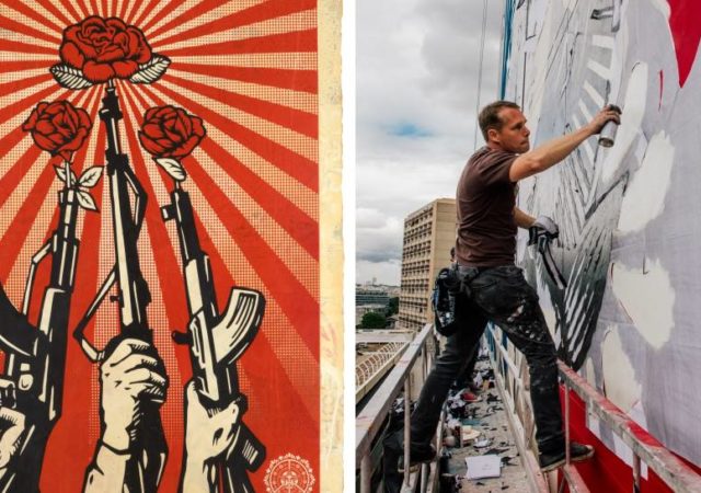 Shepard Fairey e Sten Lex in mostra alla Galleria d'Arte Moderna zerkalo spettacolo